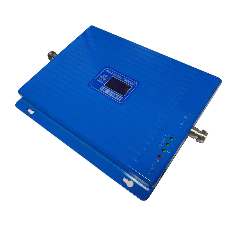 900MHz 1800MHz 2100MHz Triple Band 2g3g4g Mobile Signal Booster GSM W-CDMA LTE DCS Repeater with Screen Display