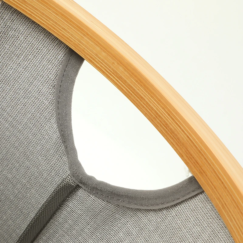 Factory Wholesale Dirty Clothes Bamboo Storage Basket Foldable  Laundry Hamper Cabinet Bamboo Wood Laundry Basket