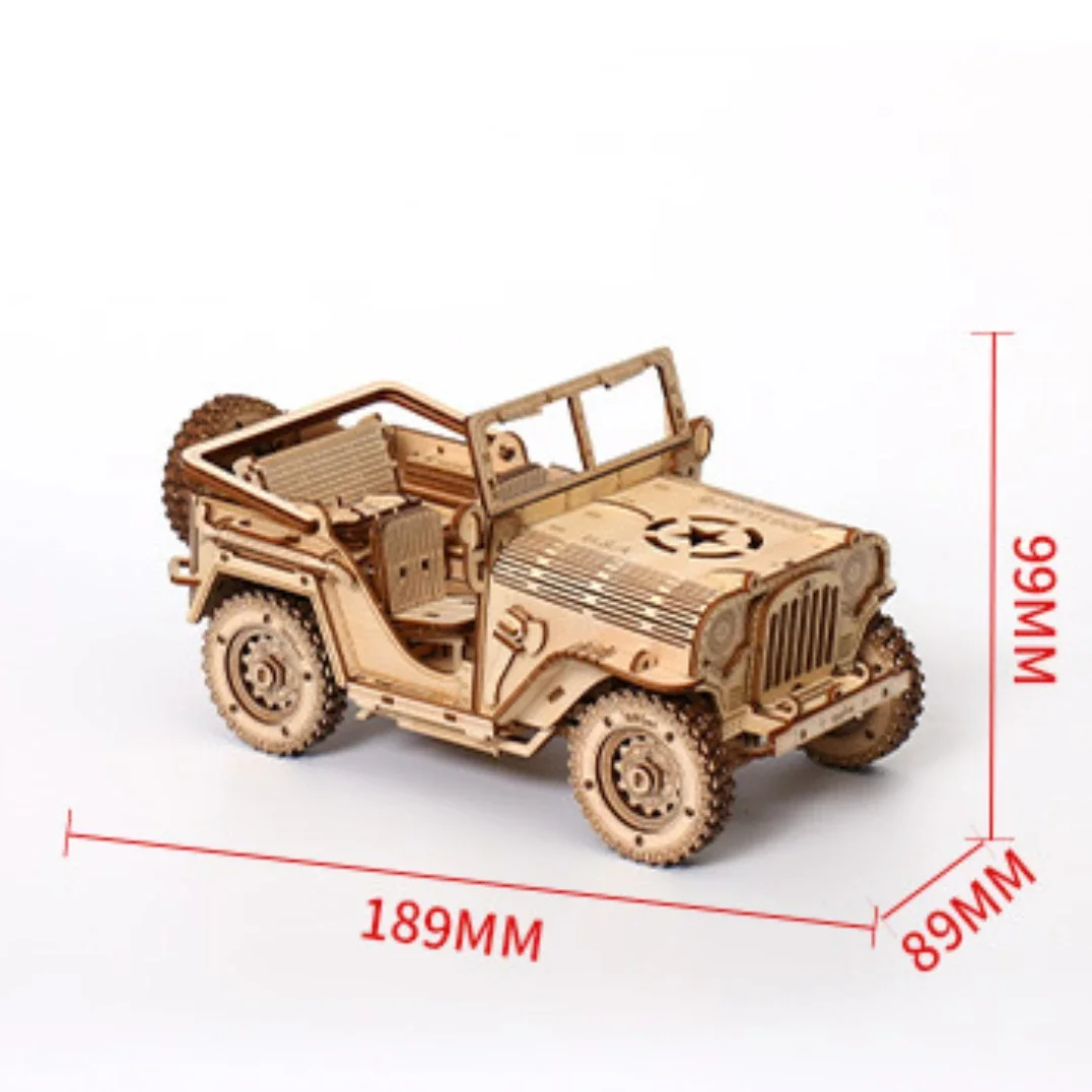 3D Wooden Puzzle Kit DIY Assembly Car Model 3D Car Wooden Toys