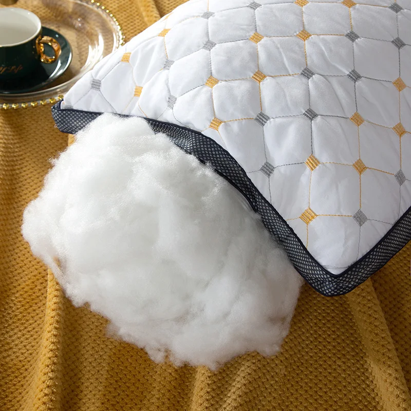 Hotel Feather velvet pillow core with three dimensional mesh edge full of stars and chamomile pillow