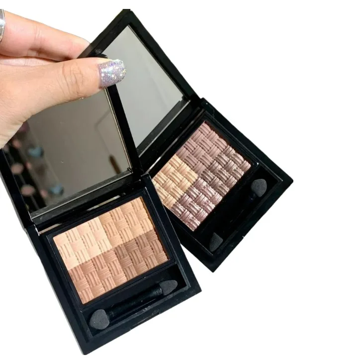 Private Label 4 Color High Pigment Glitter Sparkle Eye Shadow Matte Shimmer Makeup Smoky Purple Brown Black Eyeshadow Palette