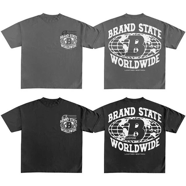 Hot Dtg Screen Print T-shirt Boxy Cropped Custom Logo dtg t shirt T Shirt Streetwear T-shirt for Unisex dtg shirt manufacturer