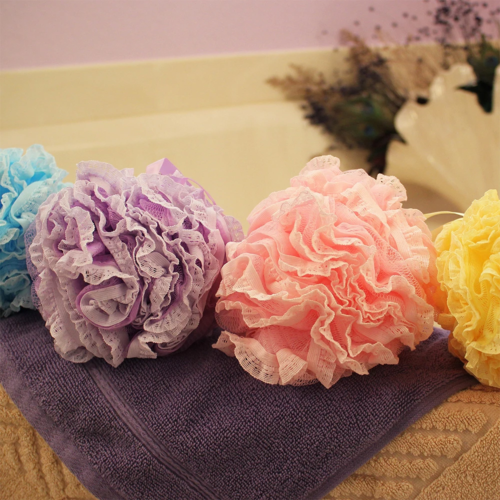 Super Soft Bath Shower Ball Loofah Exfoliating Sponge of Hot Sales Bath Supplies