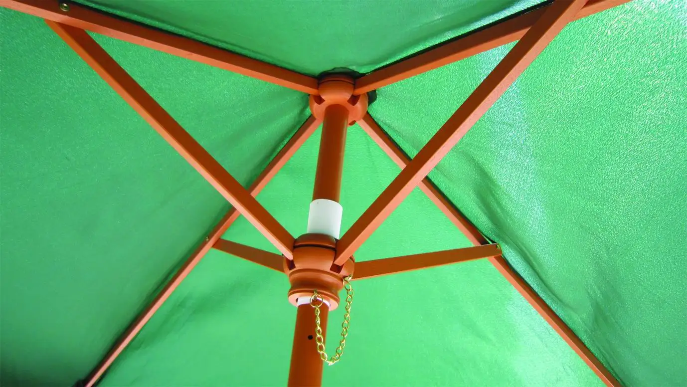 2*2M  Wooden Square Umbrella