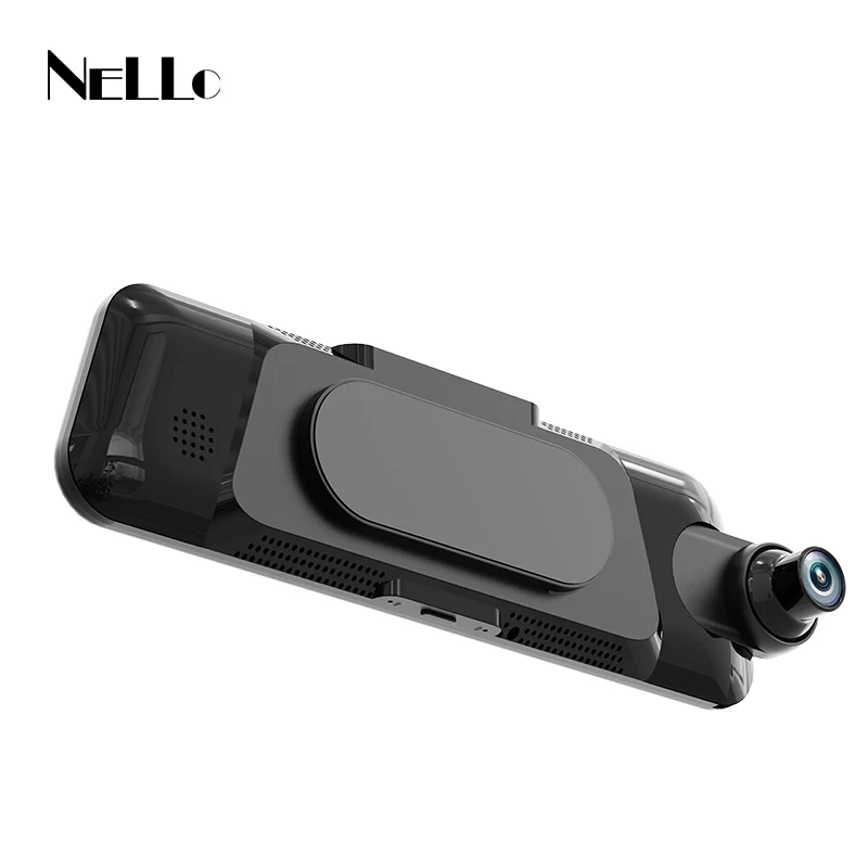NELLO Patent No Bandage 4K Dash Cam Rearview Mirror 1080P Rear Camera Car Streaming Magnetic DVR