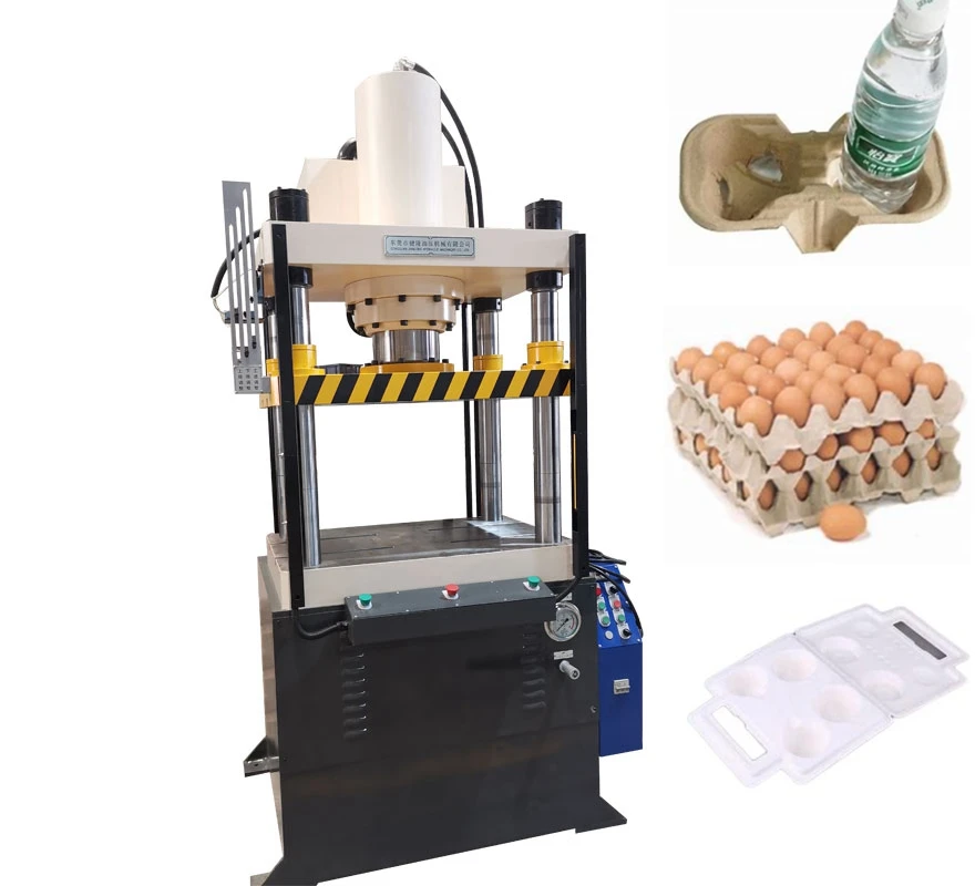 machine press red wine tray packaging paper tray electrical paper tray four-column single-acting hydraulic press