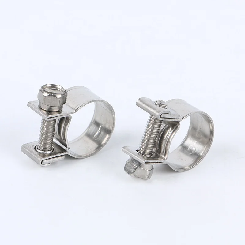 Adjustable Galvanized Steel Mini Hose Pipe Clips Stainless Steel Mini Tube Hose Clamps Factory