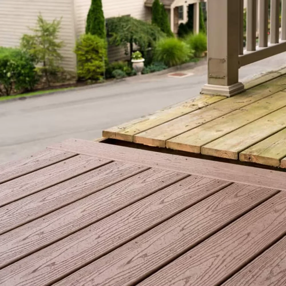 Wpc Composite Decking Antiseptic Wood Plastic Composite Uv Resistant Outdoor Wpc Decking Floor
