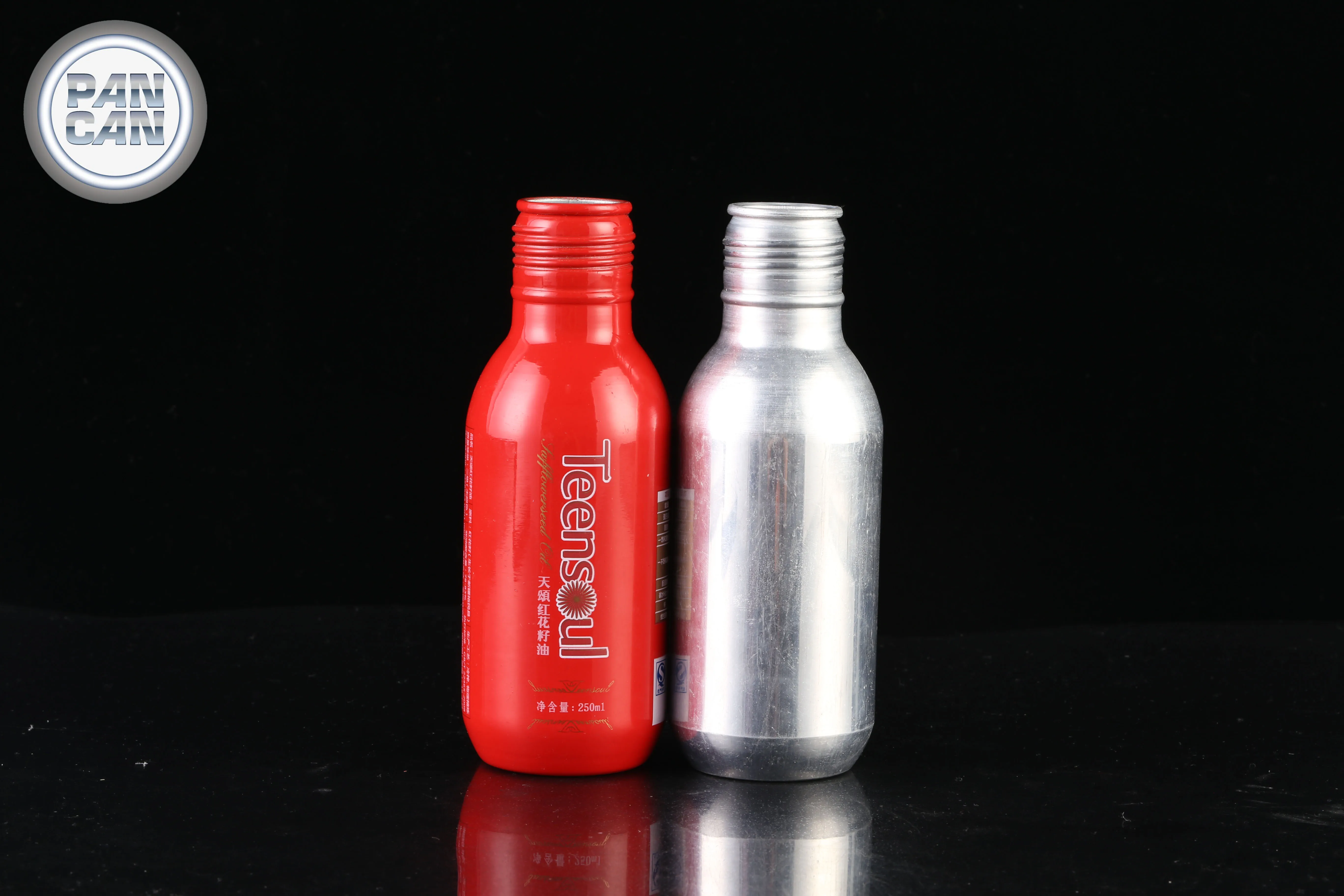 250ml empty corrosion resistance aluminium bottles for various beverage packaging