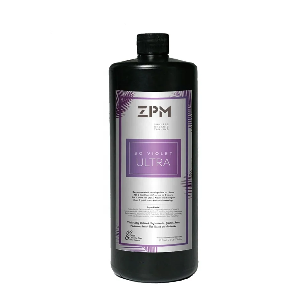 ZPM OEM/ODM Фирменная торговая марка органический самостоятельный поддельный загар ультра темный сыворотка для загара спрей