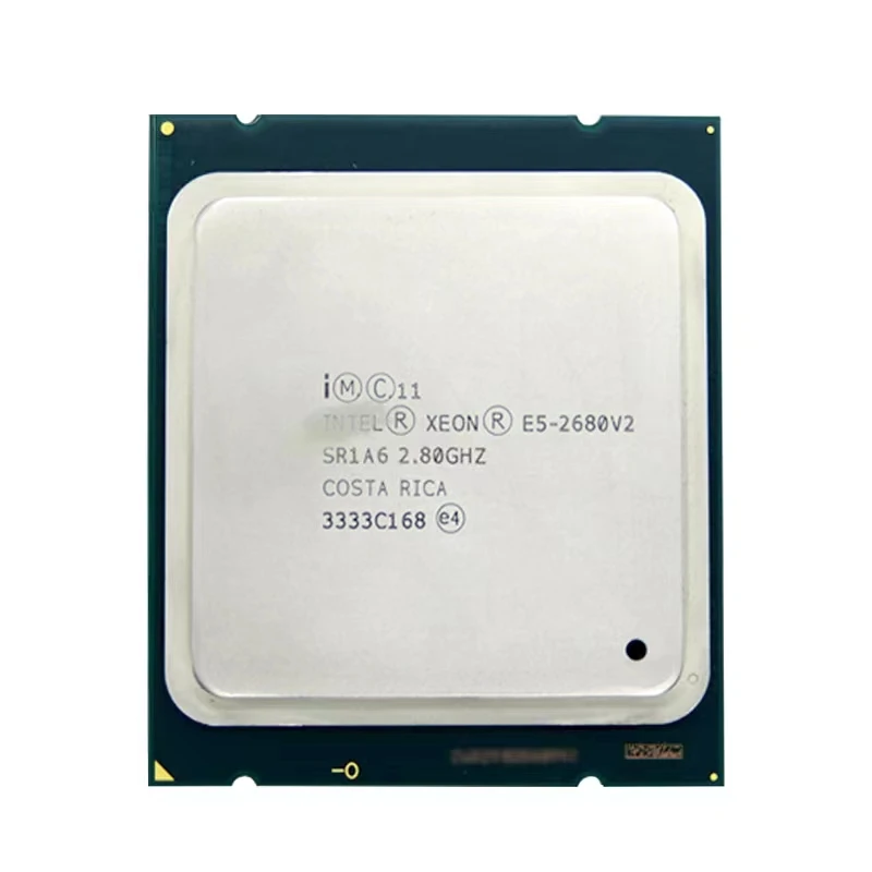 Сервер 10 ядер процессор Количество ядер процессора E5-2680V2 для четырехъядерным процессором In-tel Ксеон процессор 2,8 ГГц 22NM 115W 25MB LGA2011 процессора сервера