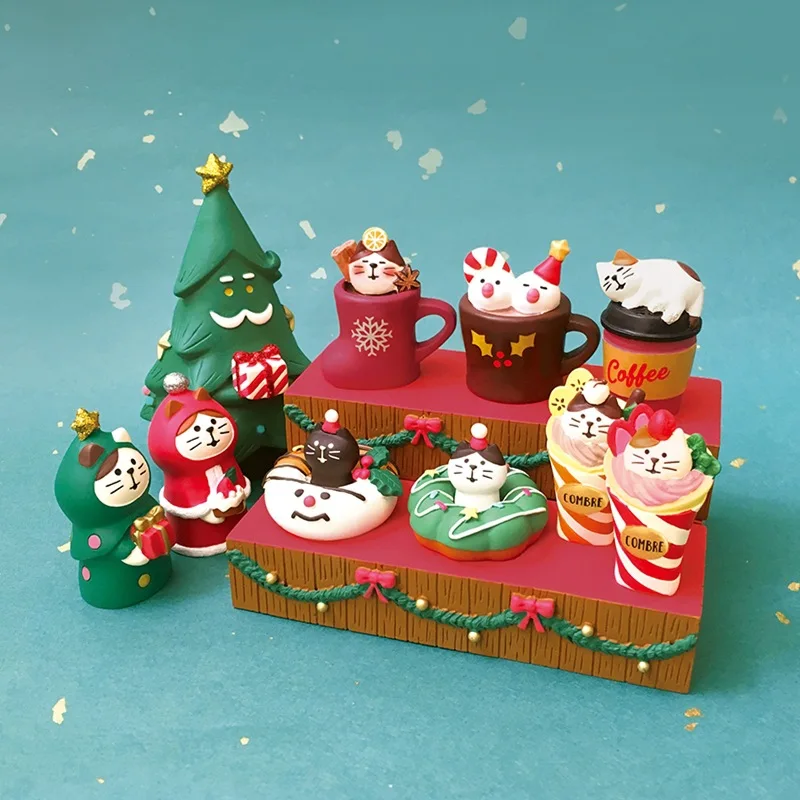 Christmas ornaments Japanese INS creative Christmas gifts home groceries ZAKKA resin handicraft ornaments