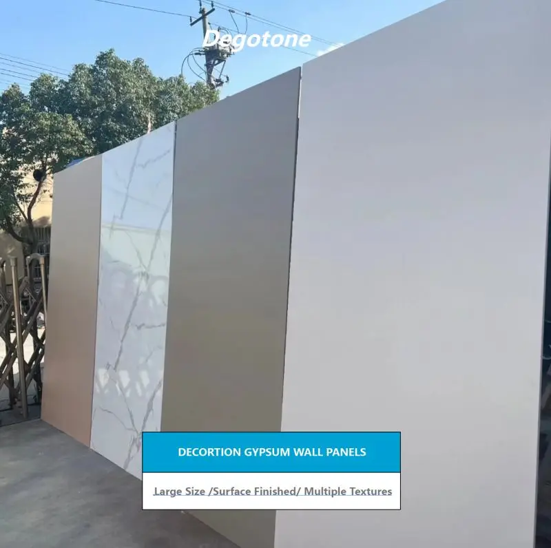 Interior Wall Used Waterproof Plasterboard  PVC-wrapped Gypsum Wall Board Decorative Gypsum Board Wall