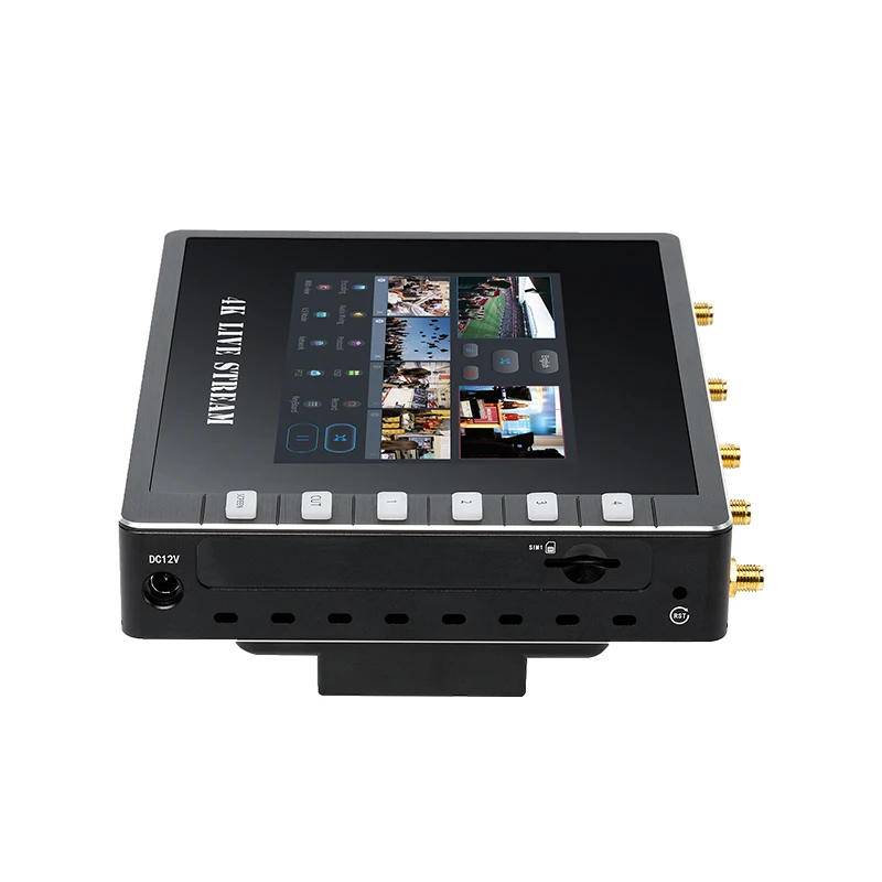 
Haiwei 2021 New Portable 5G Encoder 4K Multi-Camera Live Streaming Studio Device Encoder Switcher Recorder Mixer 