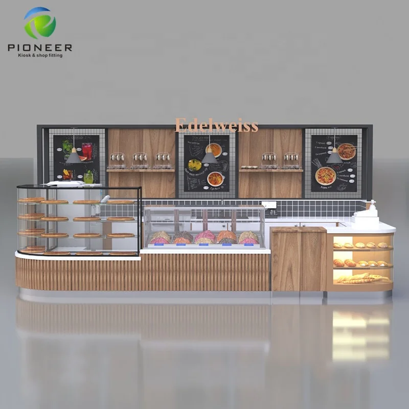 Pioneer 2019 New Design Factory Price Mall Shop Coffee Kiosk For Sale Retail