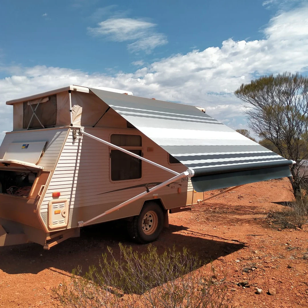 Awnlux Manual Control Camper Trailer Rollout 14Ft Rv Caravan Awnings For Motorhome