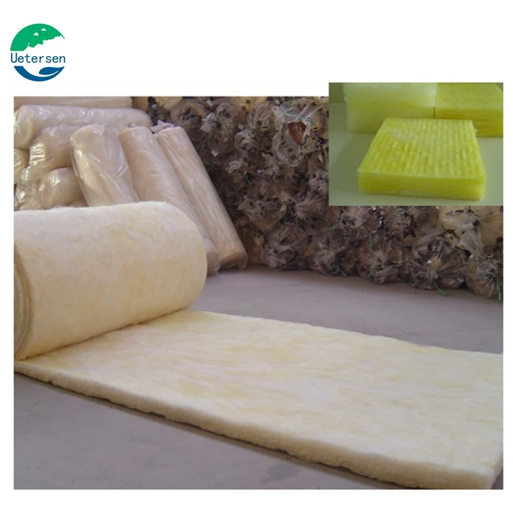 high thermal resistance glass wool blanket for metal building roofing