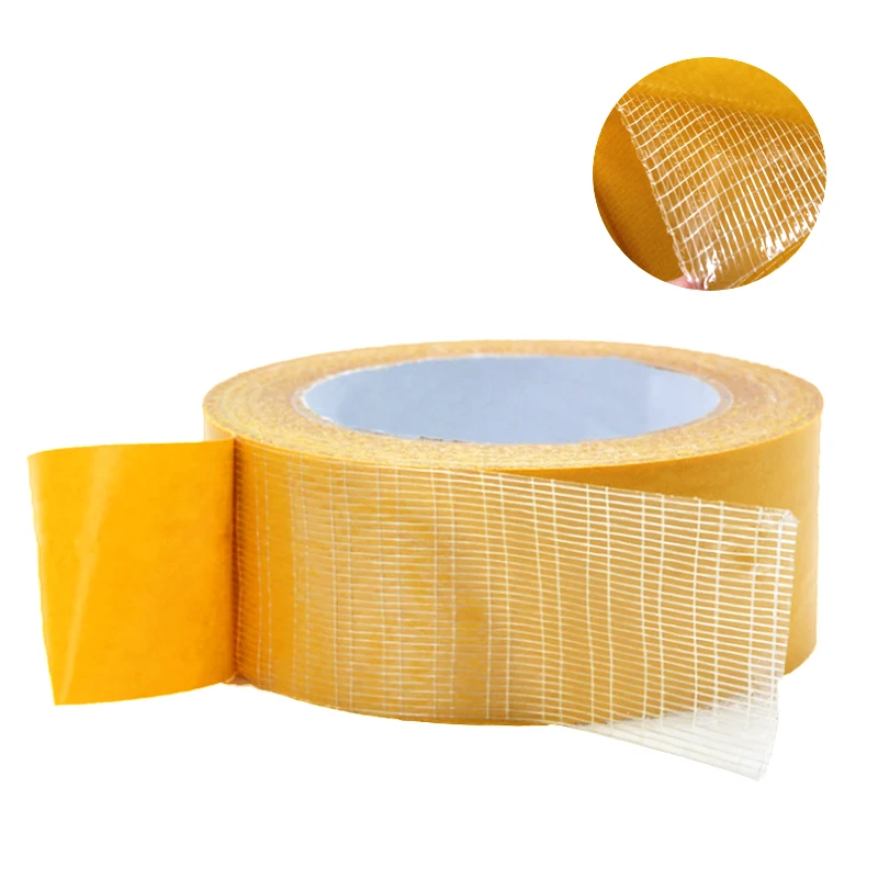 Fiberglass Fiber 160MIC Double-Sided Mesh Cross Weave double sided fiberglass cloth tape