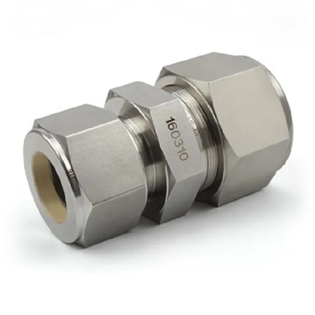 Swagelok Type Hikelok 316 Stainless Steel Brass Union Double Ferrule Tube Compression Fitting