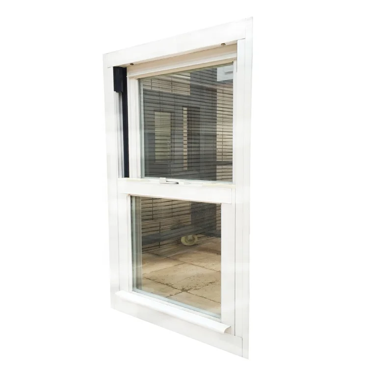 Plastic Sliding Design UPVC Single Glazing Top Hung Window