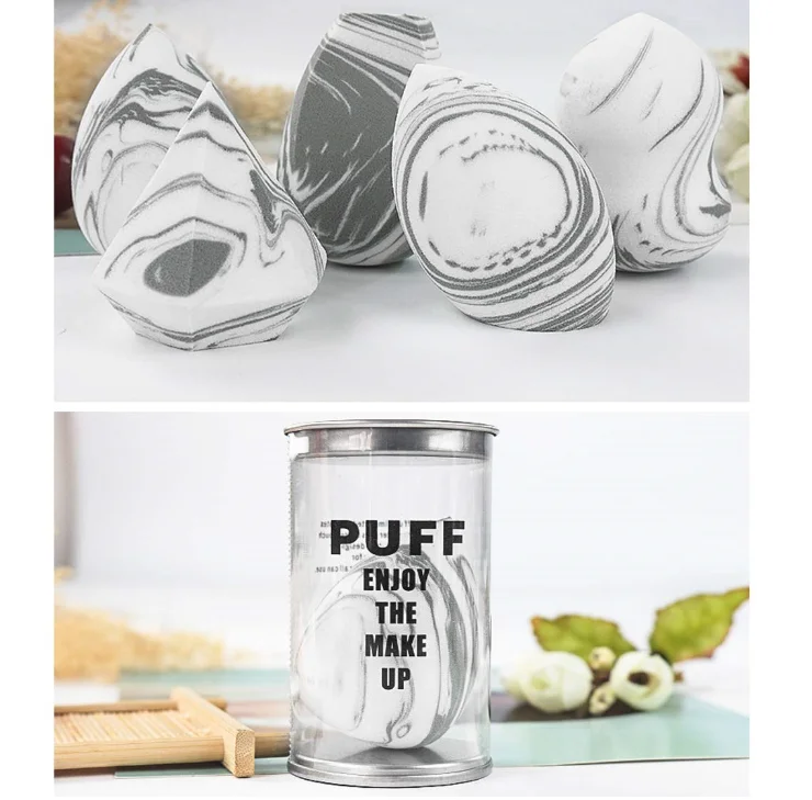 Super Soft Different Shapes Beveled Makeup Egg Set Dry Wet Dual-use Beauty Sponge  Makeup Blender for Liquid Foundations