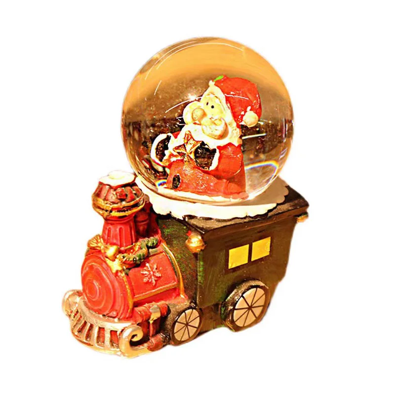 Wholesale Custom 3D Animal Resin Snow Globe 3D Sculpture Model Ornaments for Christmas Art Craft and Anime Gifts