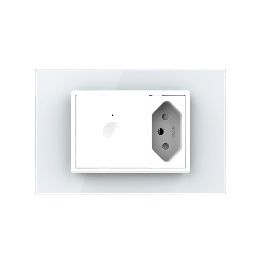 Новый портативный Электрический настенный выключатель Livolo 10А бразильские розетки