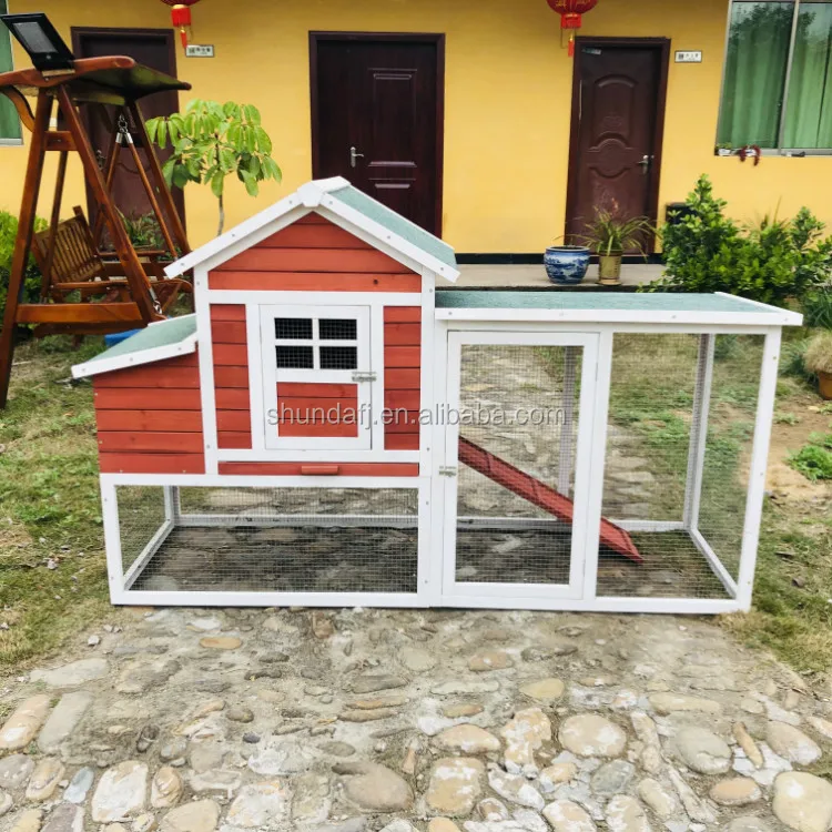 SDC029 easy clean outdoor wooden cage chicken coop hen house
