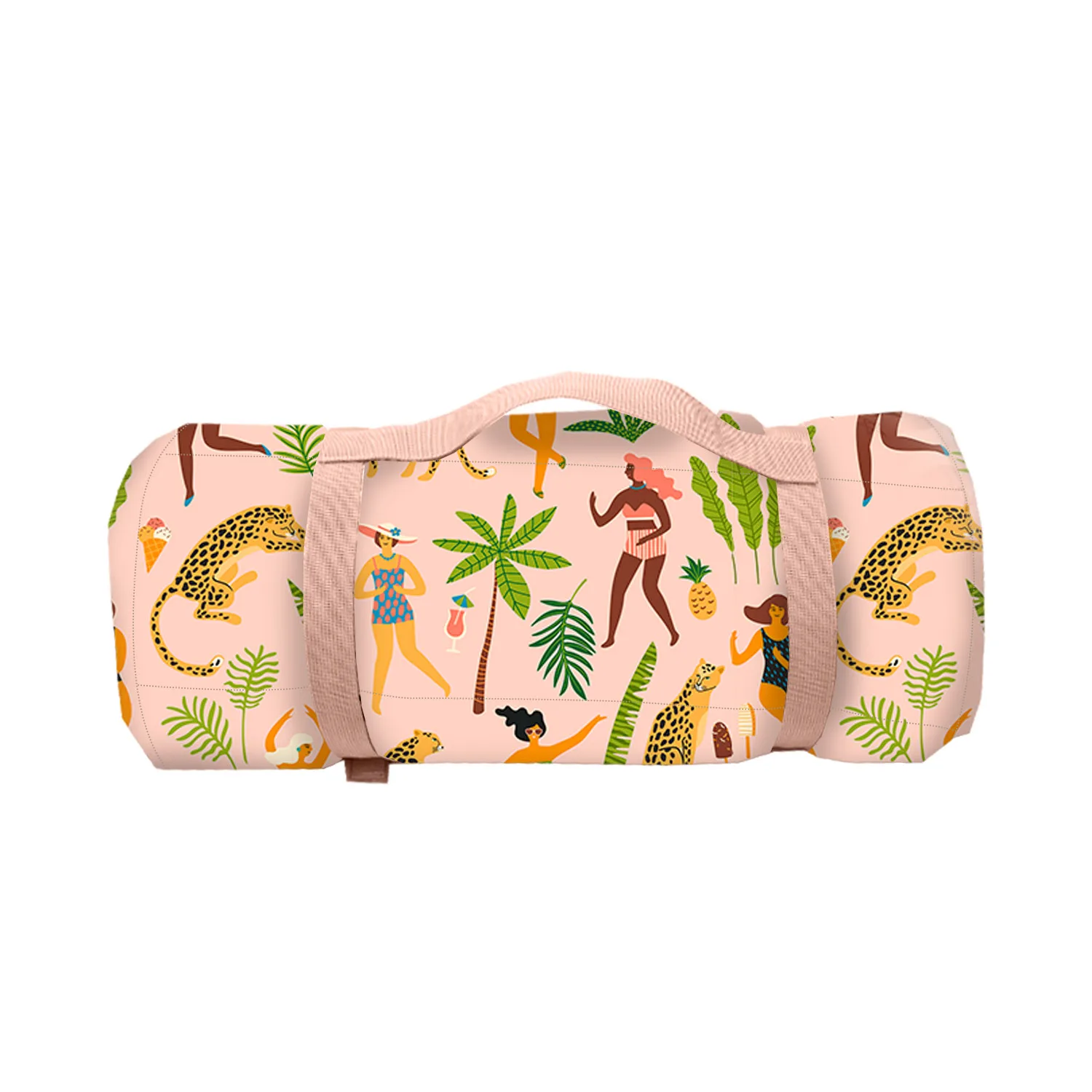 Custom Size Material Nap Mats Can be Rolled up Portable Toddler Travel Nap Design Mat Nap Mat with removable Pillow for Kids