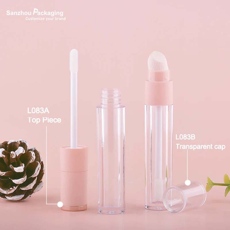 3.5ml 2 in 1 foundation packaging PETG empty makeup bottle flakon liquid blush bottle liptint container with sponge