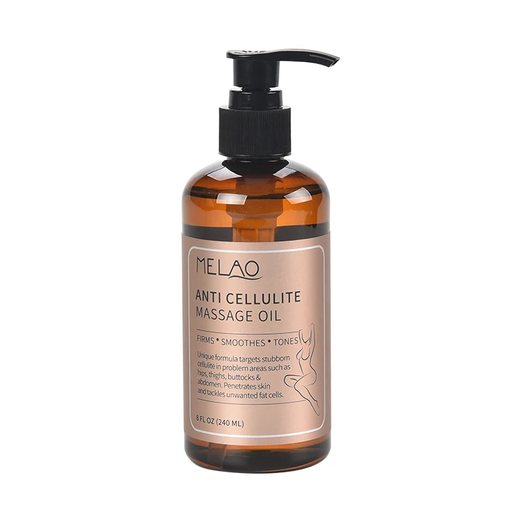 
MELAO Private Label Hot Selling body slimming Anti Cellulite Massage Oil for women 