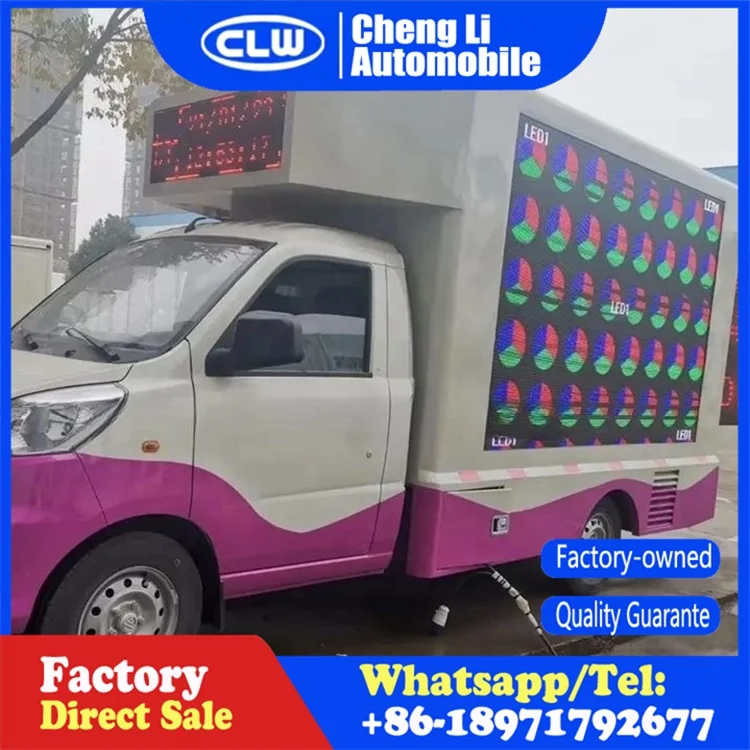 Outdoor Led Screen Vehicle Mobile Truck Led Display Trailer Full Color Led Video Advertising Truck