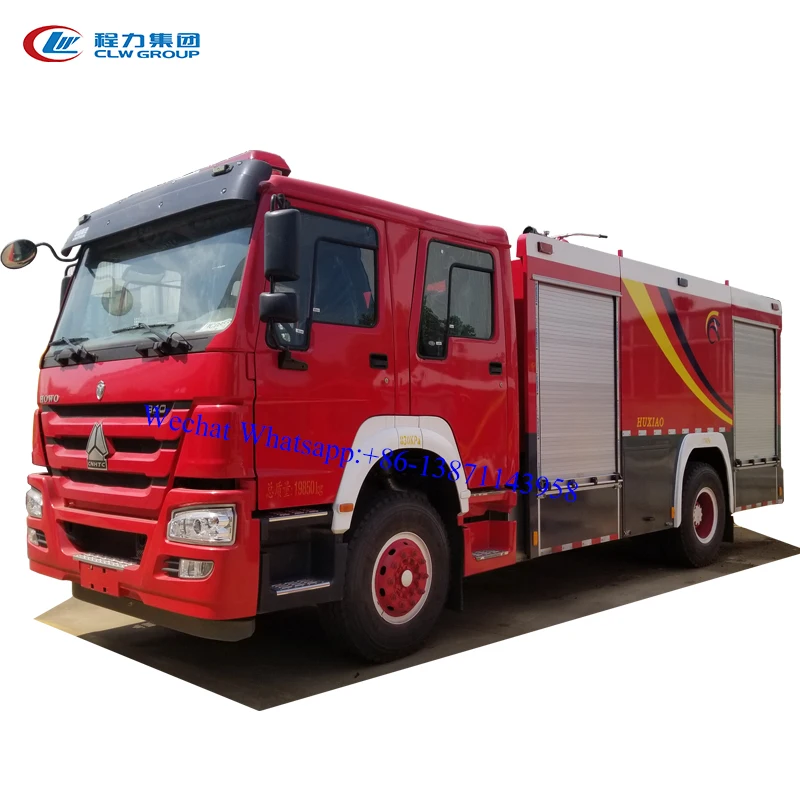 hot sale water/foam howo fire truck/ 10000 liter aerial tower fire truck