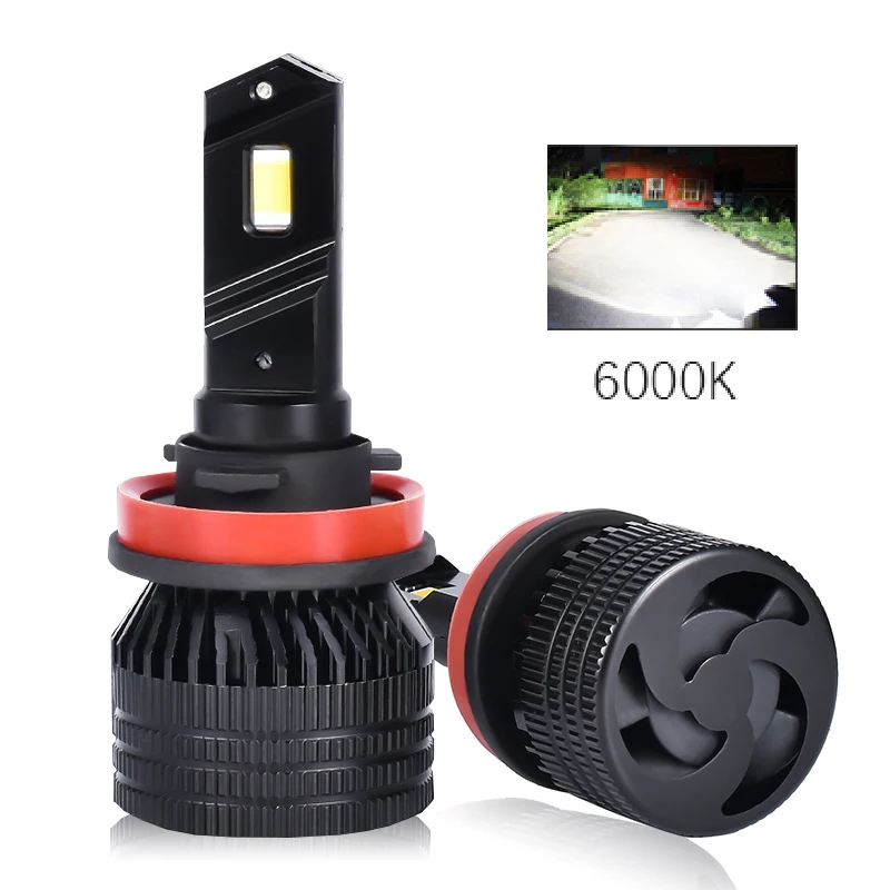 High Power H4 Led Headlight Bulb With Canbus 6000k H11 H3 9005 9006 Led Lights For Auto Accessories