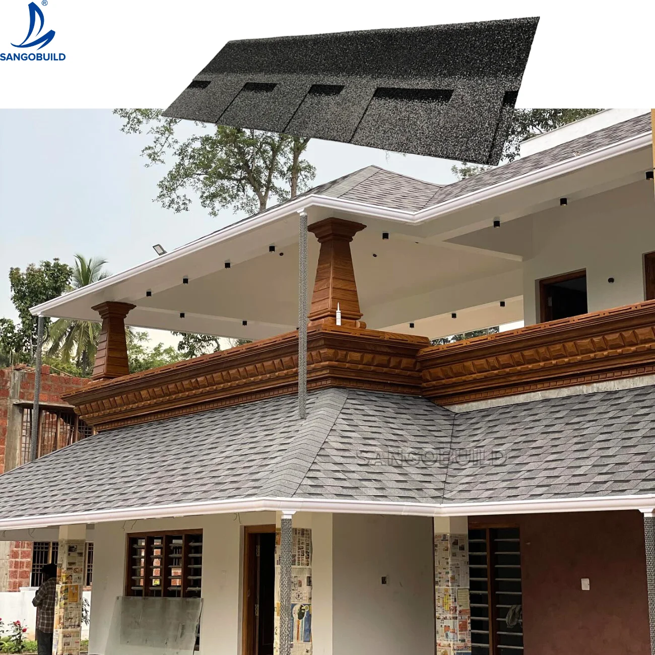 Owens Corning Standard Laminated Asphalt Shingles cheap Price UV-Resistant Layer Roof Asphalt Shingles
