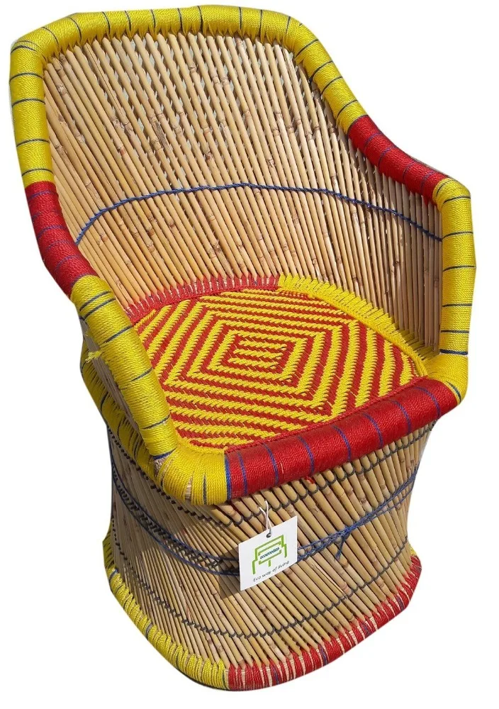 Hot Selling Modern Design Bamboo Cane Indoor Outdoor Sofa Chair With Table Furniture Set For Living Room Balcony Cafe