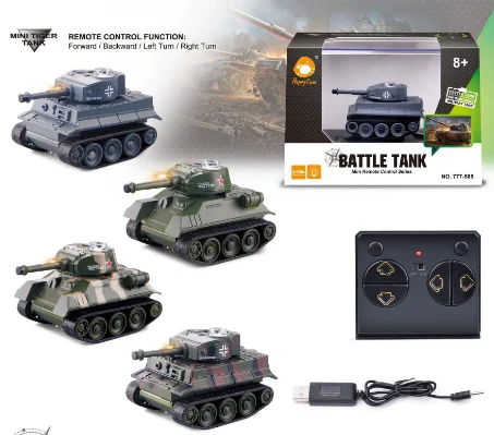Мини-Радиоуправляемый бак HOSHI Happycow 777-215 77-585 1: 72