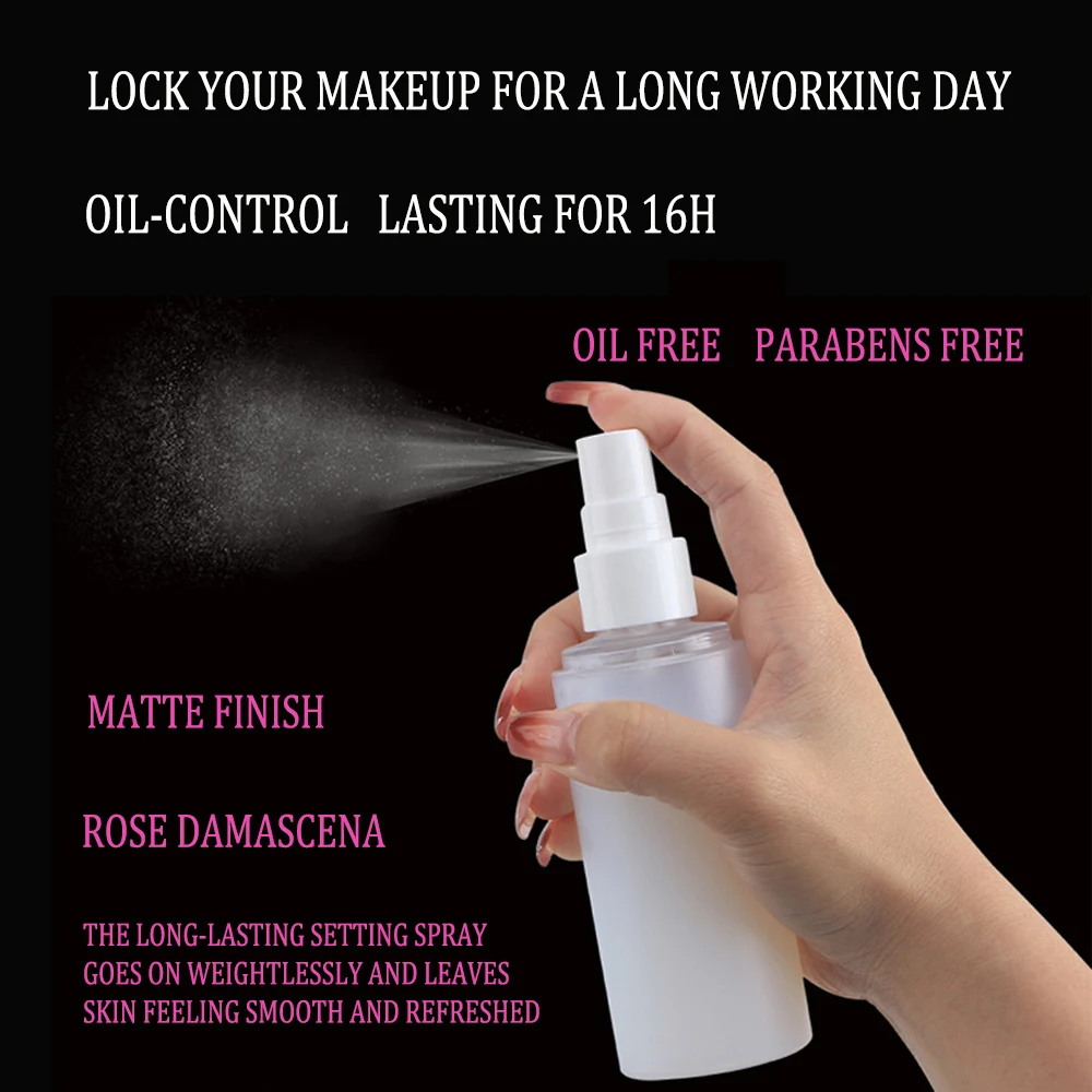 100ml Make up Setting Spray Mist Makeup Fixing Waterproof Makeup Cosmetics Sweatproof Moisturizing Setting Spray