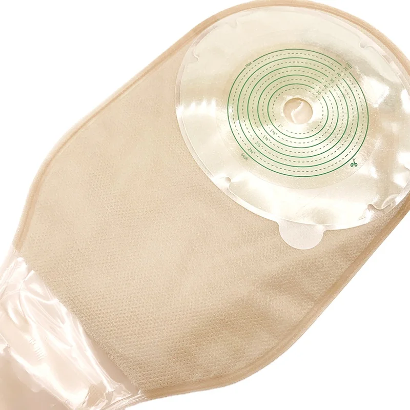 China Supplier One Piece Open Ostomy Bags Hydrocolloid Barrier Ailebao