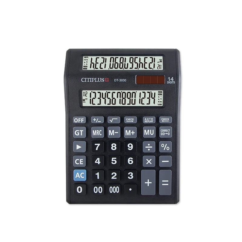 Цифровые DT-3030 калькуляторы CITIPLUS 14-значный Настольный калькулятор с большим экраном печать на заказ бизнес-калькулятор