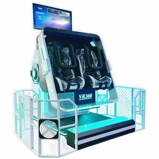 360 VR Indoor 9D Game Machine Roller Coaster 2 Seaters for Theme Park AR/VR/MR Entertainment