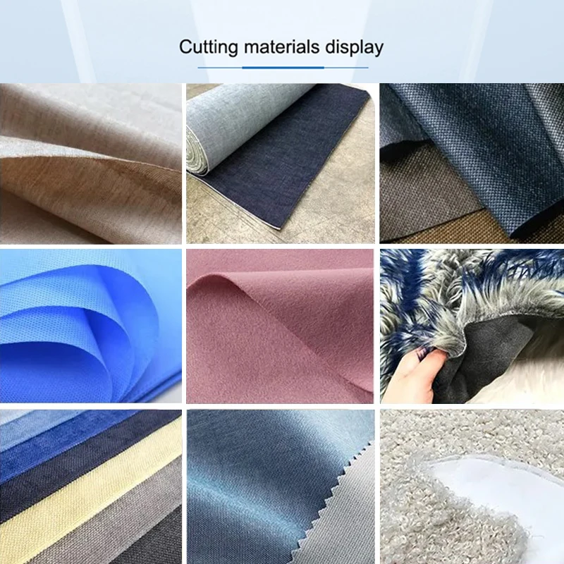 Textile Fabric Knife Automatic Oscillating Cnc Blade Cloth Pvc Round Canvas Roll Electric Cloth Cutting Machine