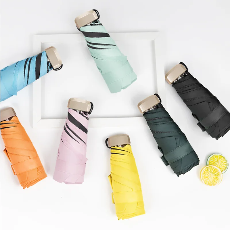 AI-MICH High Quality Wholesale Custom 3 Fold  Umbrella With LED Light Handle With Reflective Stripe Automatic Umbrella