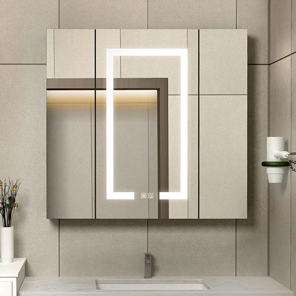 Modern Wood Granite Modern Small Bathroom Vanity Design water proof Mirror Sink Bathroom Furniture Cabinet