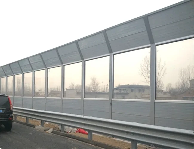 Highway overhead noise barrier transparent PC board 50uv impact toughness good high transparency