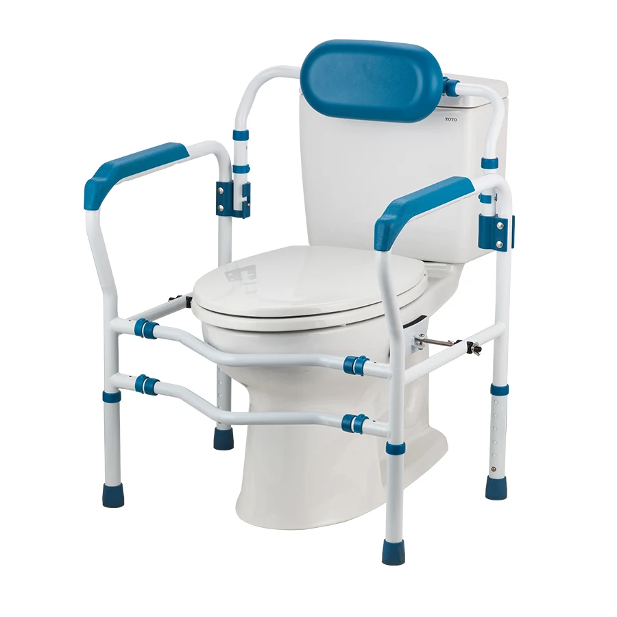 UZLQ-050028 Bath Hardware Bathroom Accessories Wall Disabled Folding Seat Grab Bar Toilet Bath Handrail