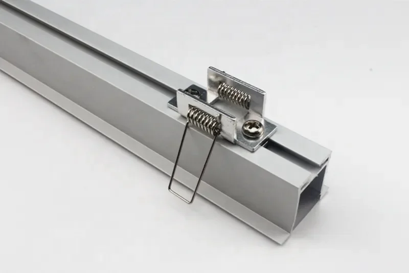 Custom wall  metal aluminium ceramic corners line with LED light tile trim trim with floor edge