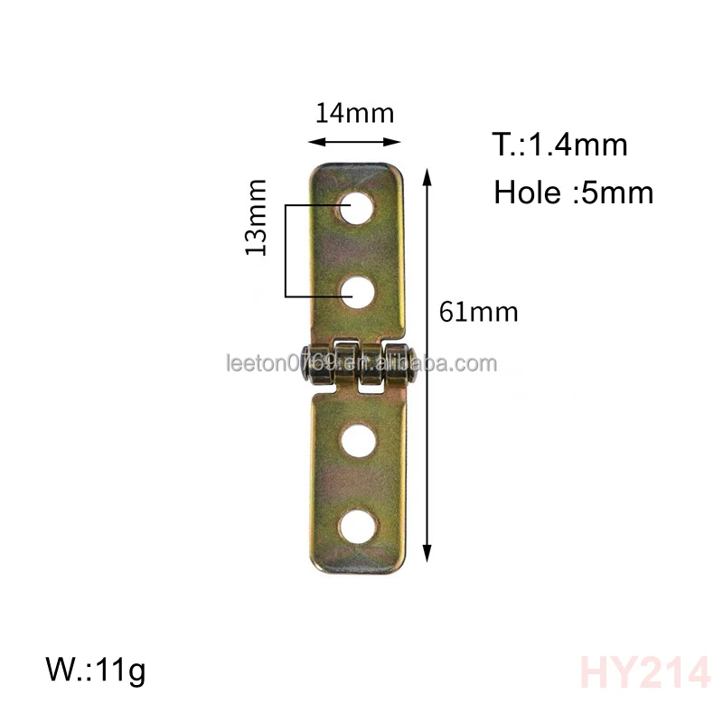 Factory supply 61 x 14 x 1.4mm metal flap butt hinge for table