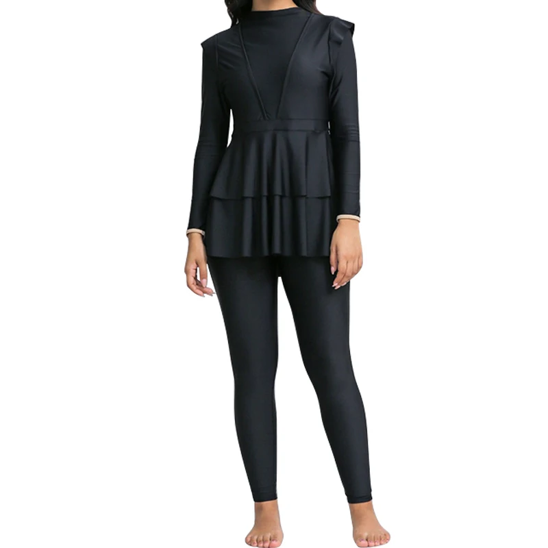 High Quality Women Full Cover Bathing Suit Islamic Swimsuits Modest Muslim Swimwear