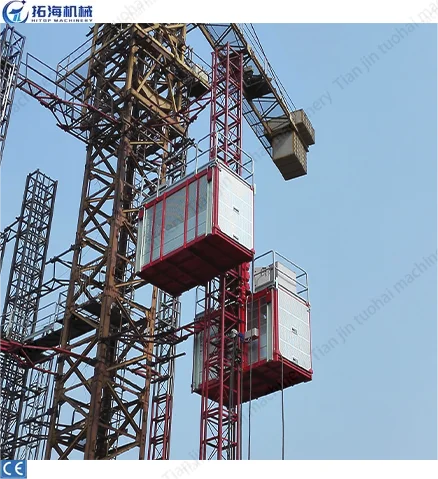 1600kg Dual Cages Construction Site Building hoist  Construction Hoist Lifters